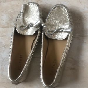 Brand NWOT Talbots silver flats